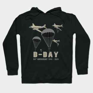 1944 D-Day 2024 80th Anniversary Normandy Hoodie